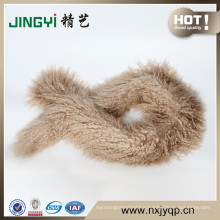 Wholesale New Fashion Long Hair Mongolian Sheep Fur Scarf